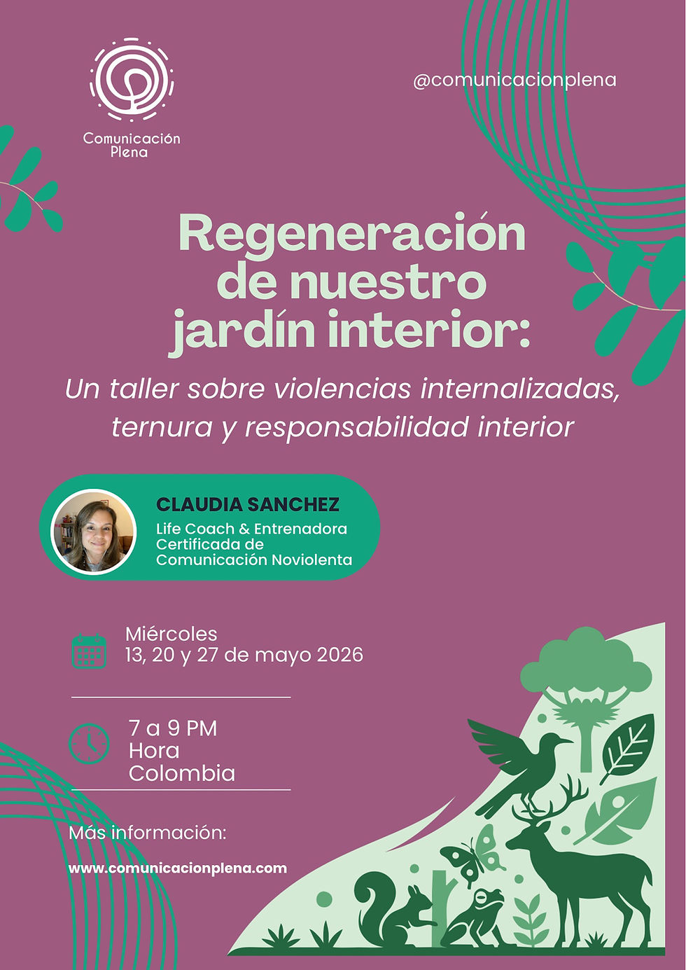 Regeneración de nuestro jardín interior: Prácticas de autoconexión y Compasión desde la Comunicación Noviolenta