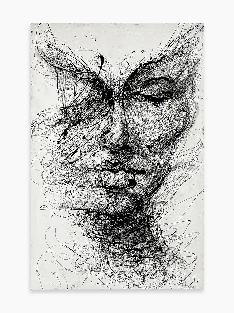 A hole kind of a half man by Ole Hedeager | 150 x 100 cm