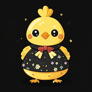 Sickow_make_a_yellow_korean_cartoon_chickens_wearing_a_dress__e8930a10-d1ff-4149-9bcb-8062