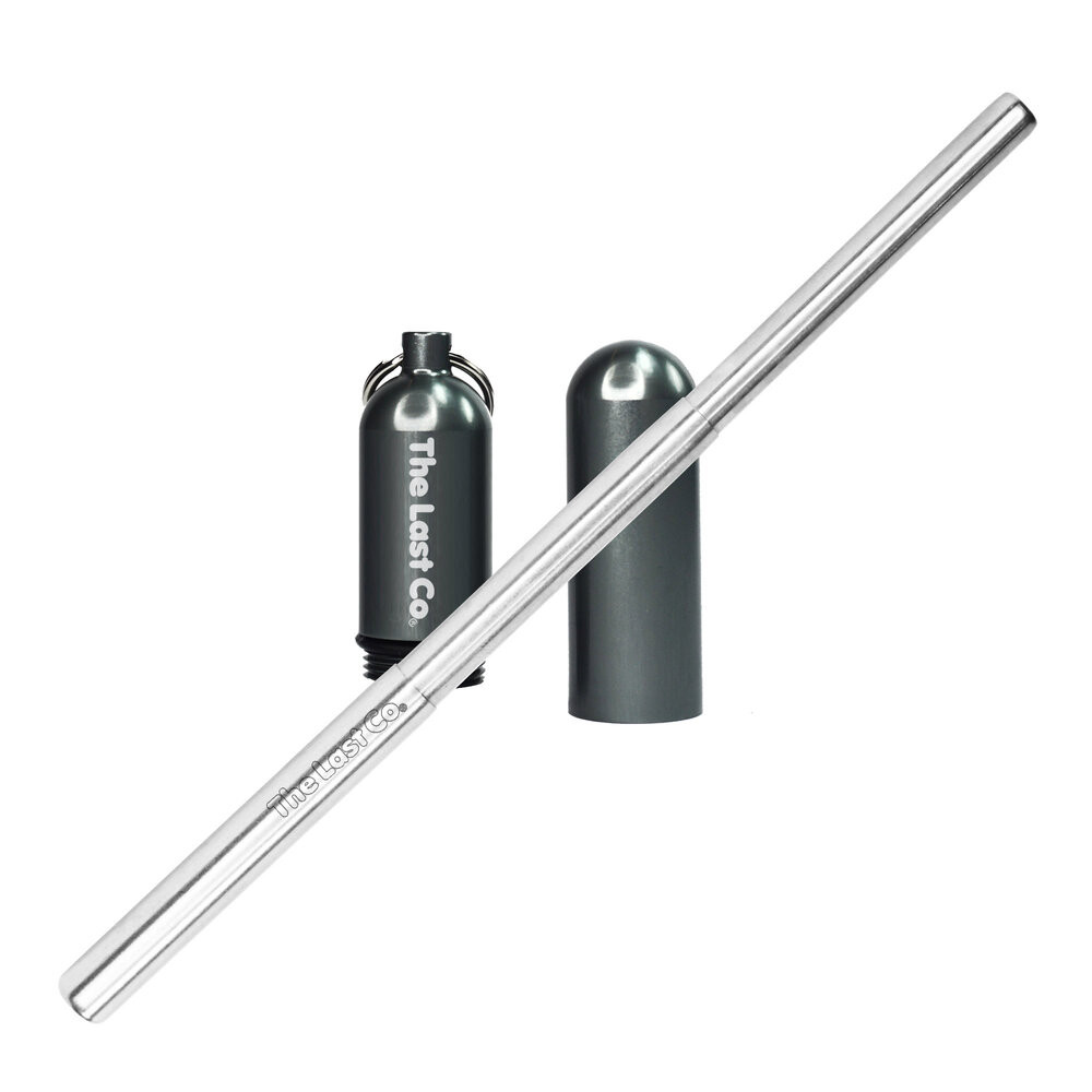 Stainless steel straw set, with cotton travel bag
