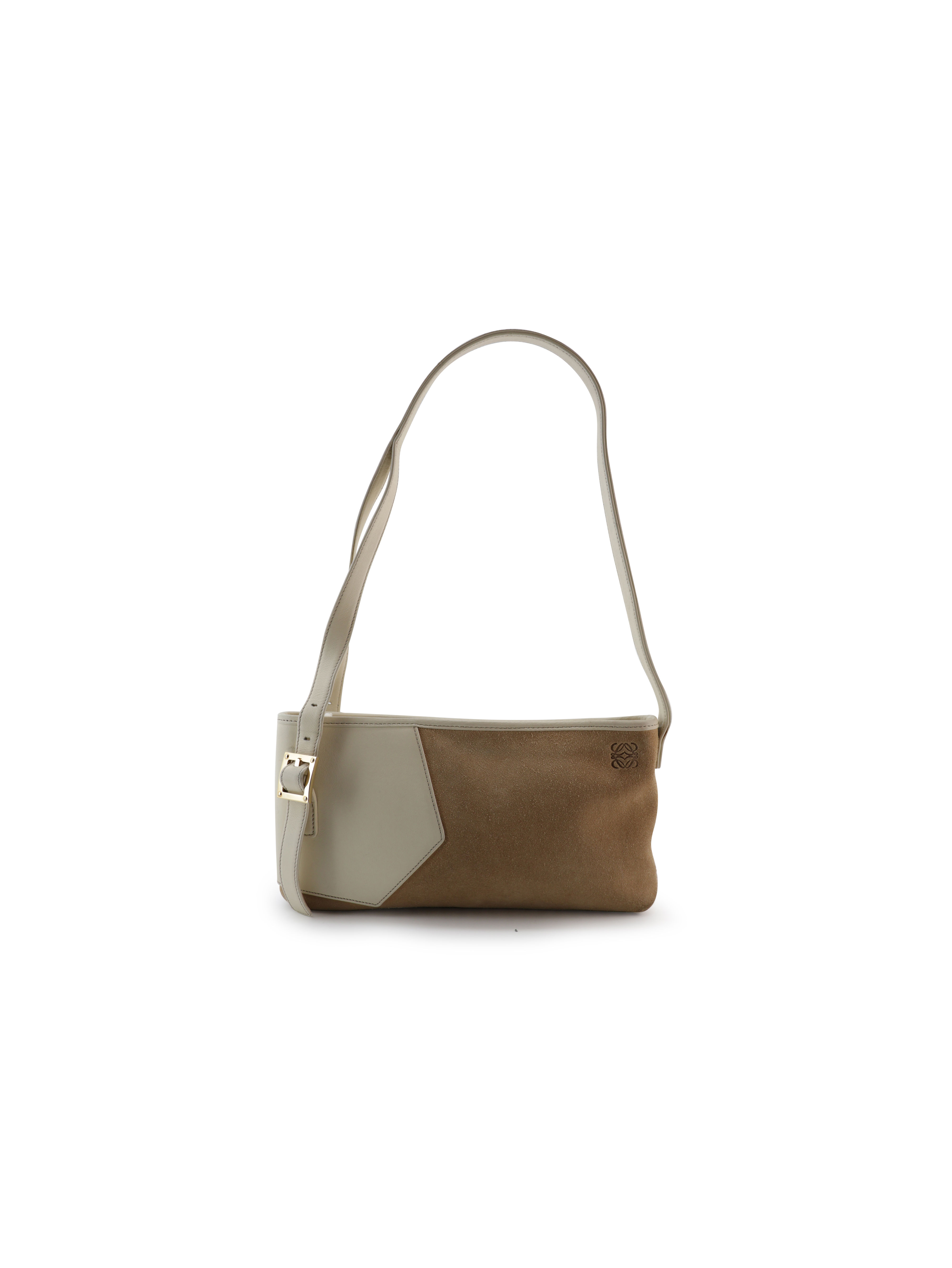 Loewe Anagram Suede Shoulder Bag