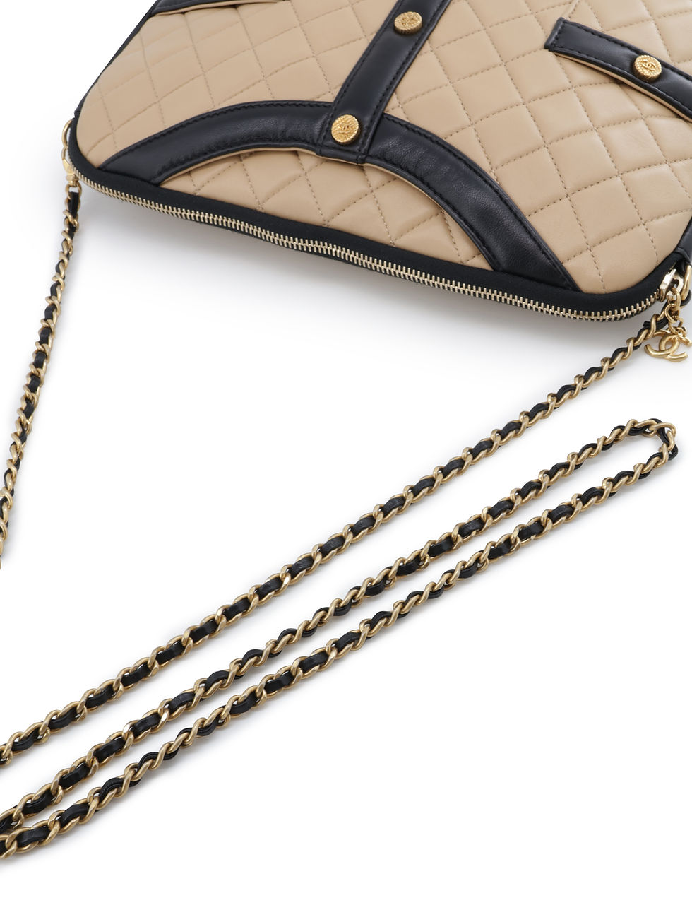 Thumbnail: Chanel Small Girl Matelasse Chain Crossbody Bag