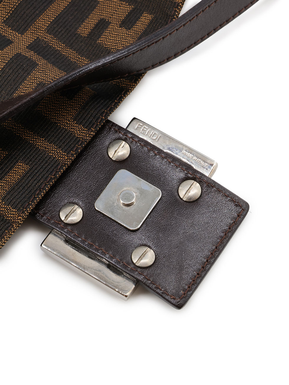 Thumbnail: Fendi Zucca Baguette Shoulder Bag