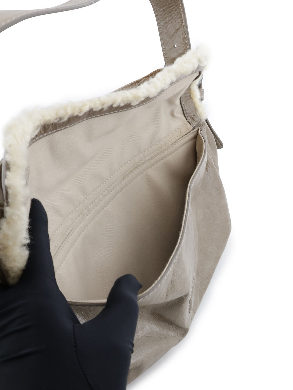 Thumbnail: Givenchy Patent Mouton Shoulder Bag