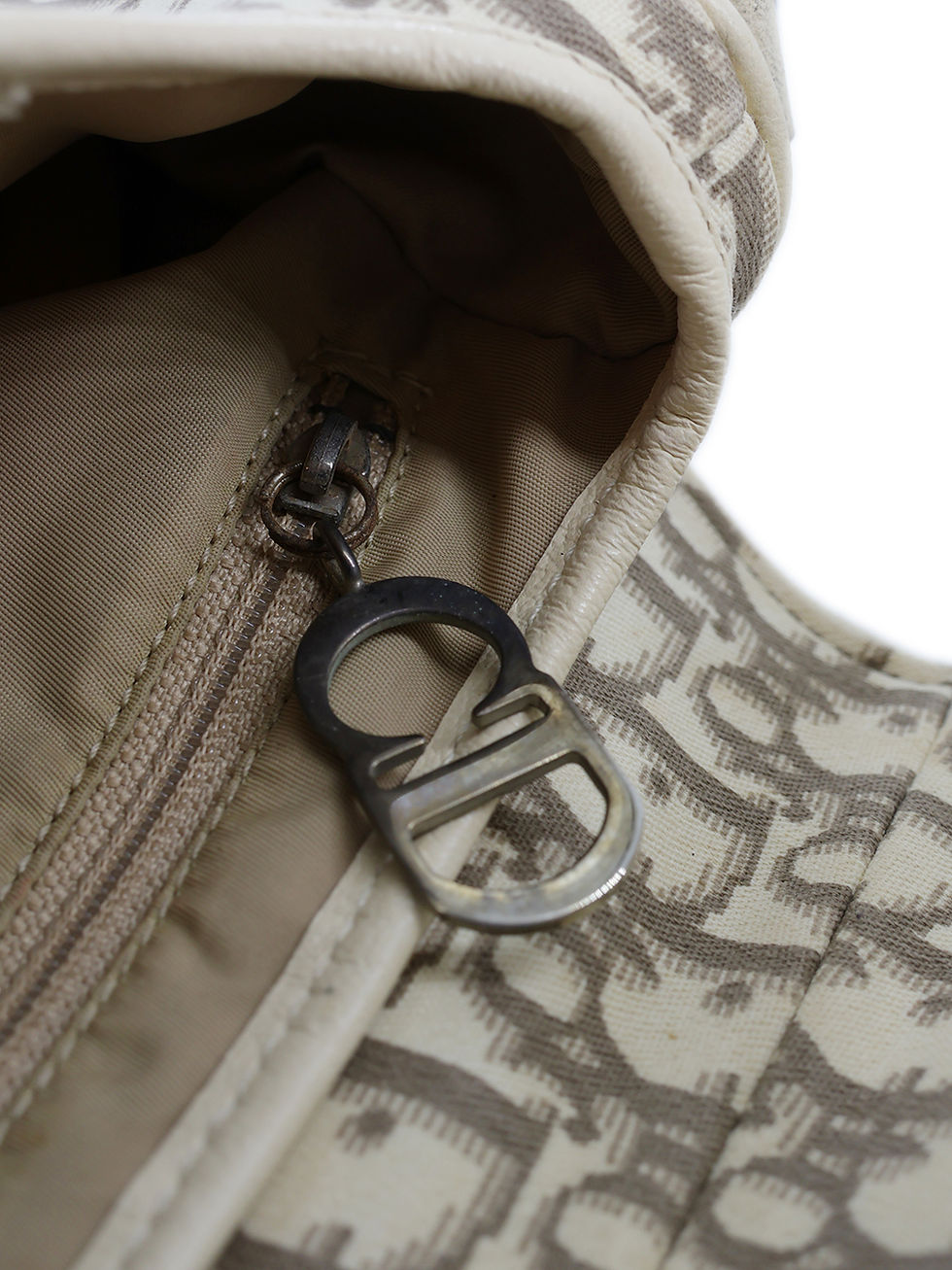 Thumbnail: Christian Dior Oblique Floral Embroidery Saddle Bag