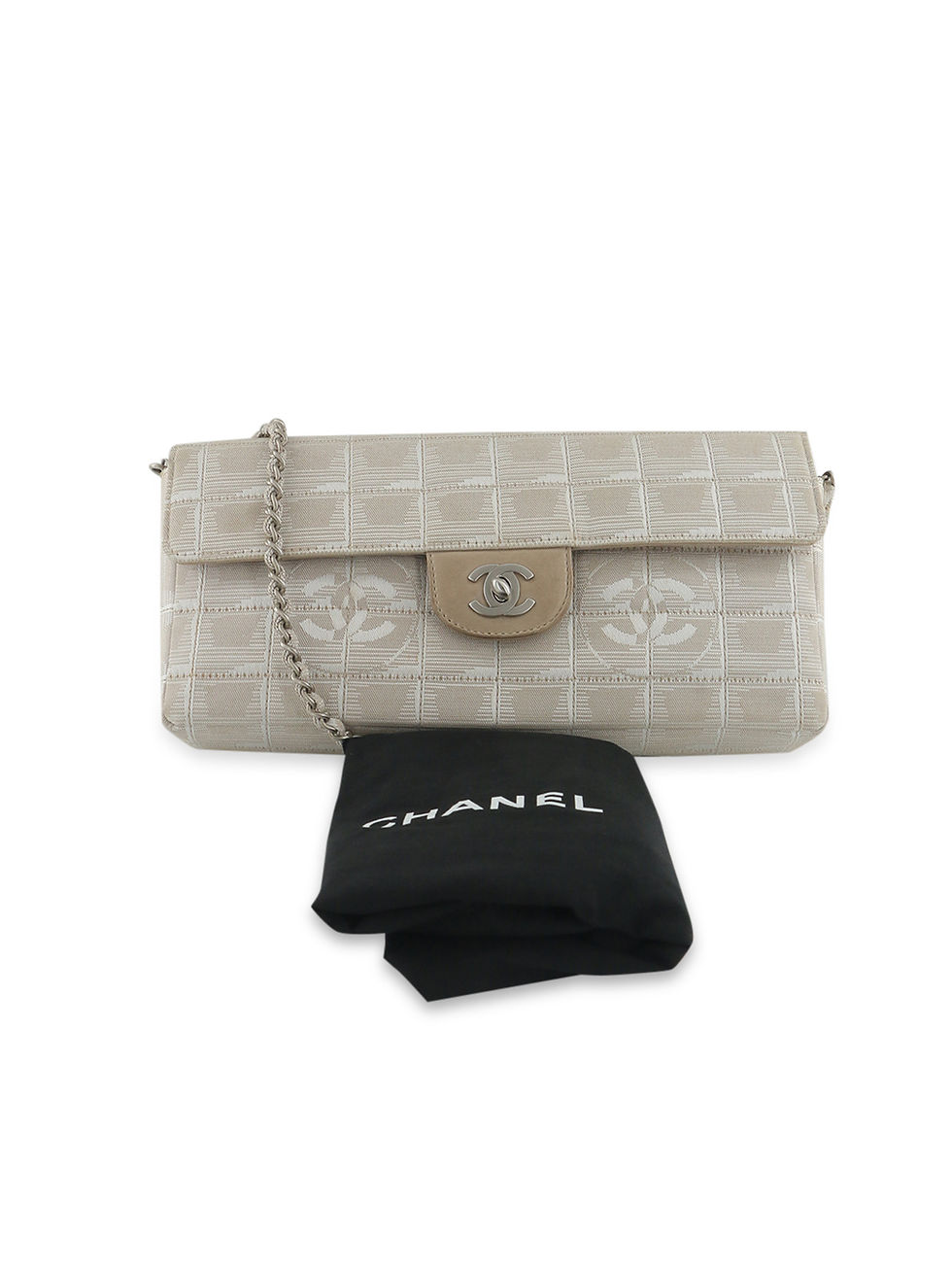 Thumbnail: Chanel Travel line Chocolate Bar Shoulder bag
