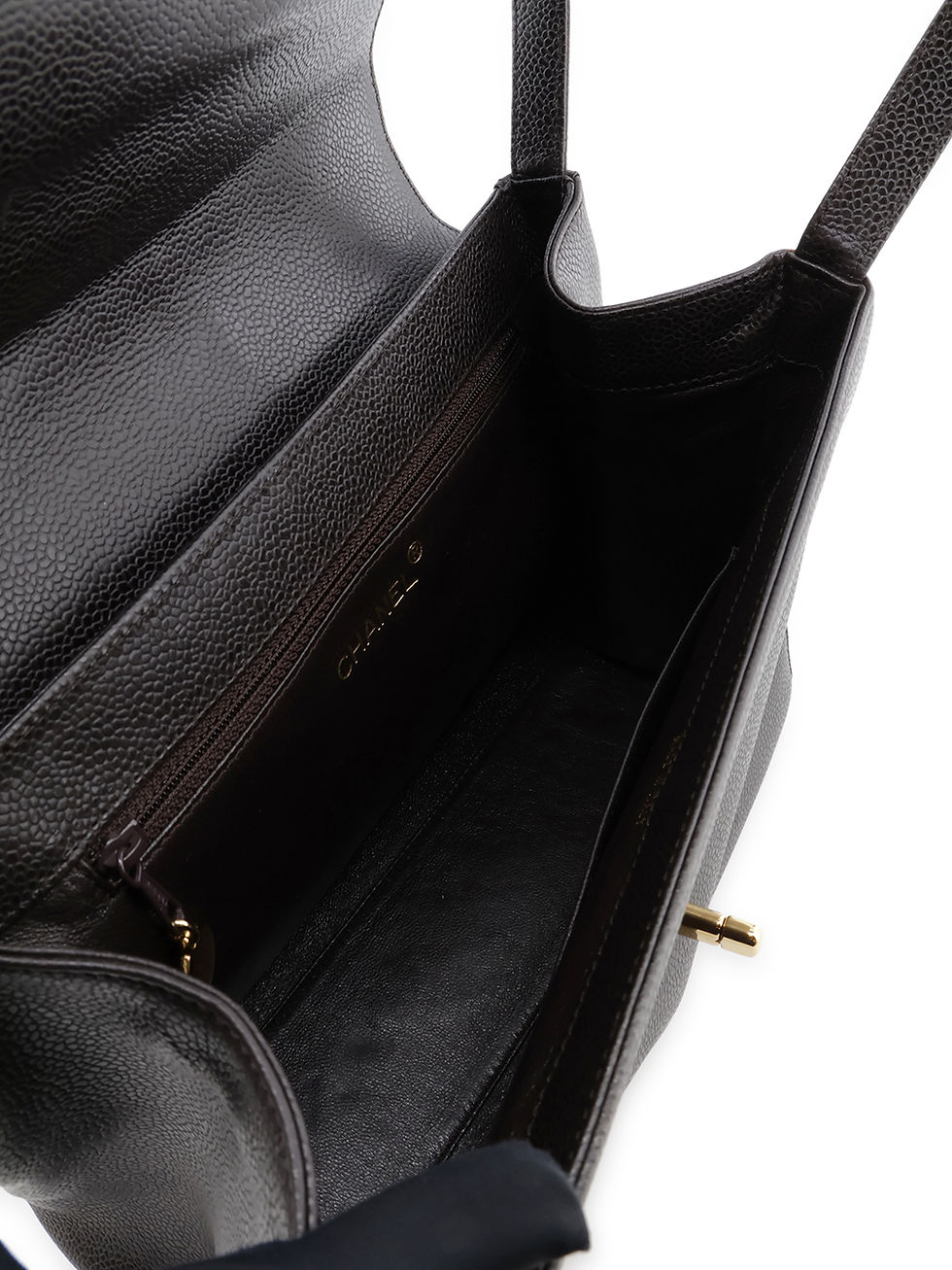 Thumbnail: Chanel Caviar Turn Lock Shoulder Bag