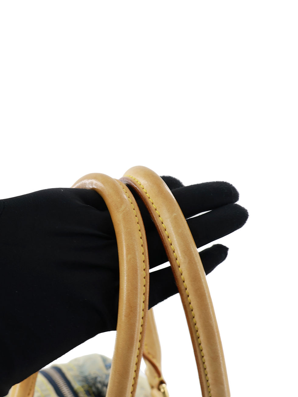 Thumbnail: Louis Vuitton Denim Patchwork Boston Bag