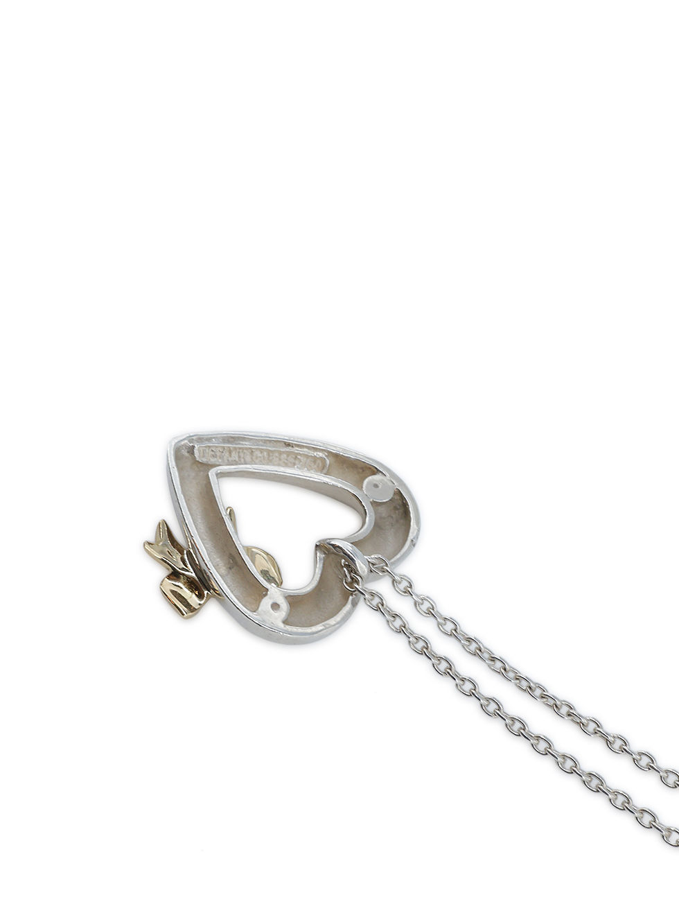 ■ENGBROX■ tweed heart ribbon necklace EBNL24021 Tiffany & Co. Heart Ribbon Pendant Necklace | Née Vintage