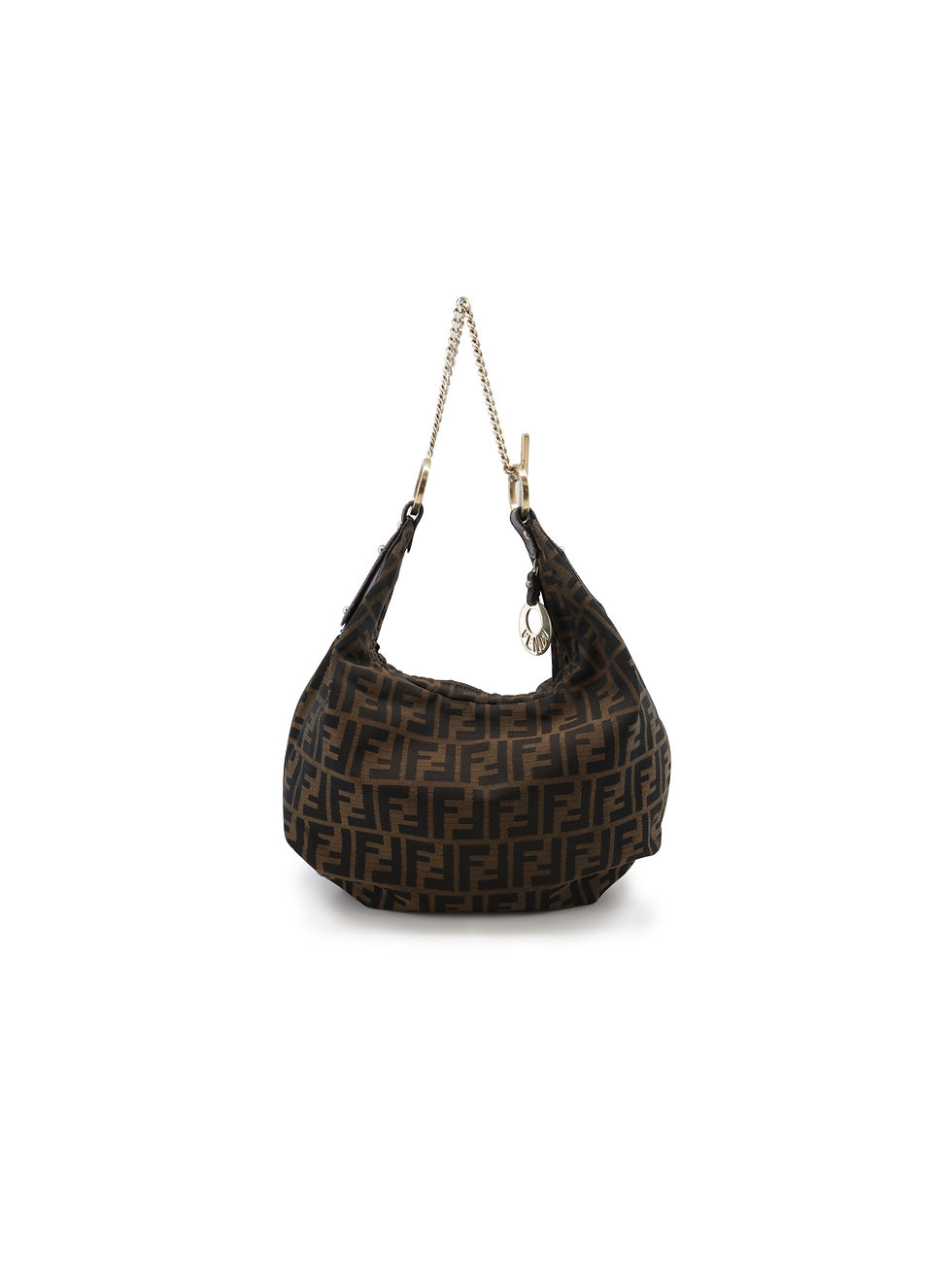 Thumbnail: Fendi Zucca Hobo Chain Shoulder Bag