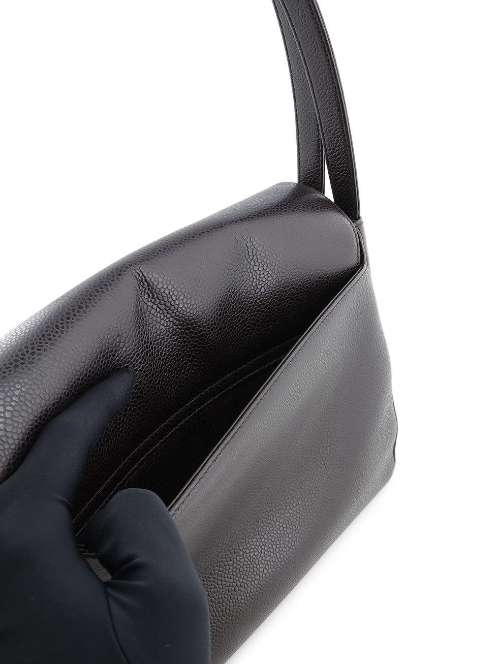 Thumbnail: Chanel Caviar Turn Lock Shoulder Bag