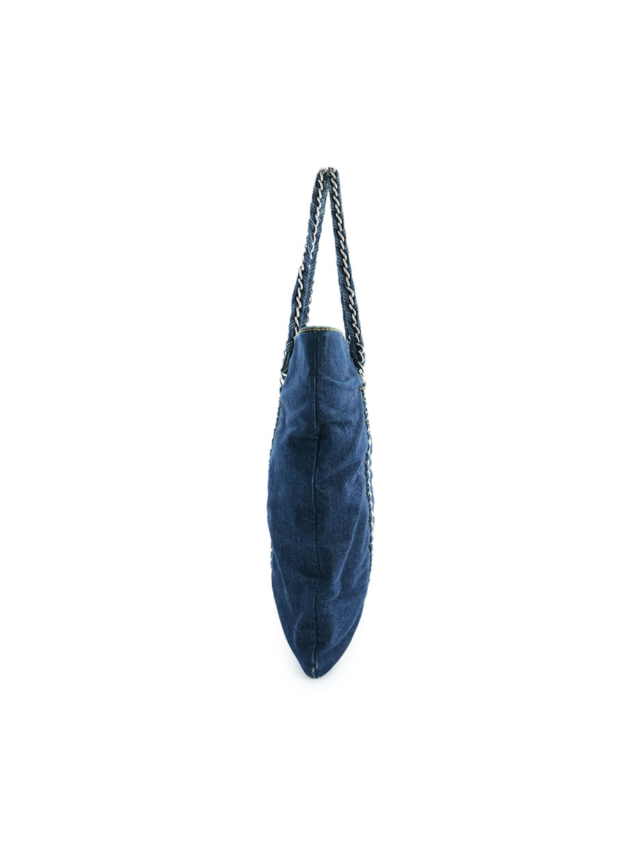 Thumbnail: Chanel Luxury Line Denim Tote Bag