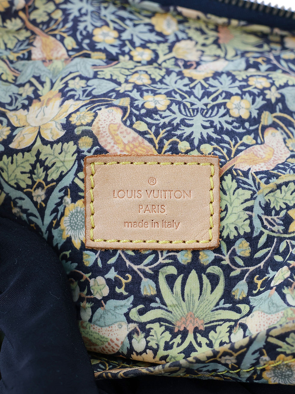 Thumbnail: Louis Vuitton Denim Patchwork Boston Bag