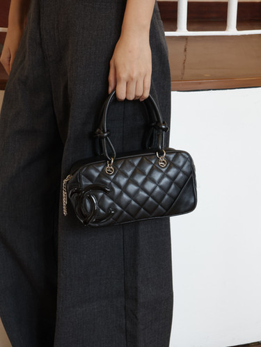 Chanel Cambon Mini Boston Bag Née Vintage