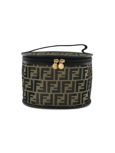 Fendi Gold Zucca Vanity Pouch | Née Vintage