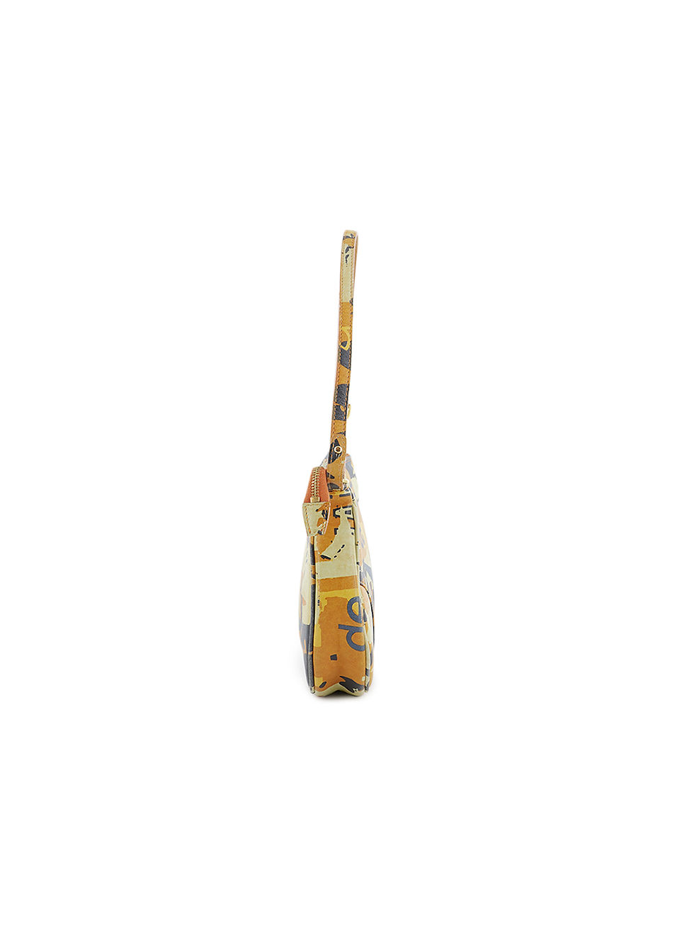 Thumbnail: Christian Dior Orange Print Mini Saddle Handbag