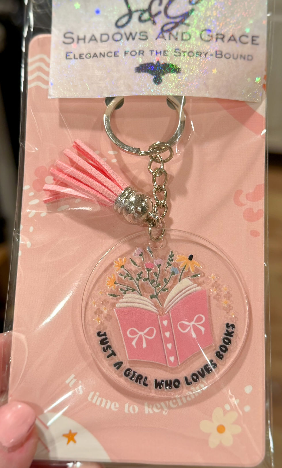 Thumbnail: Bookish Keychain