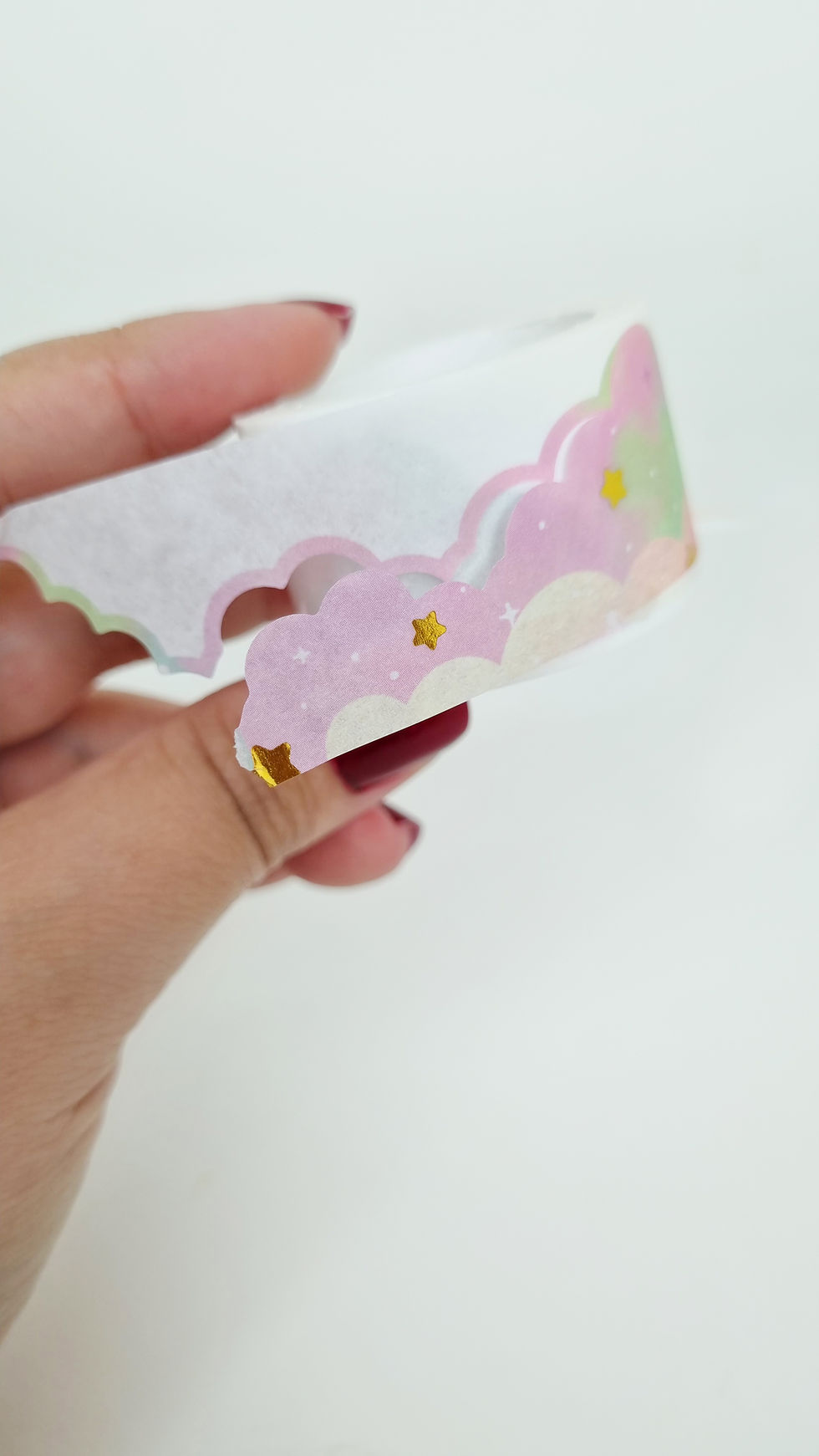 Miniatura: Washi Tape Nuvens e Estrelas Rosa