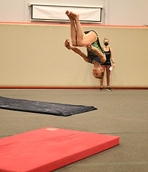 Gymnast tumbling.