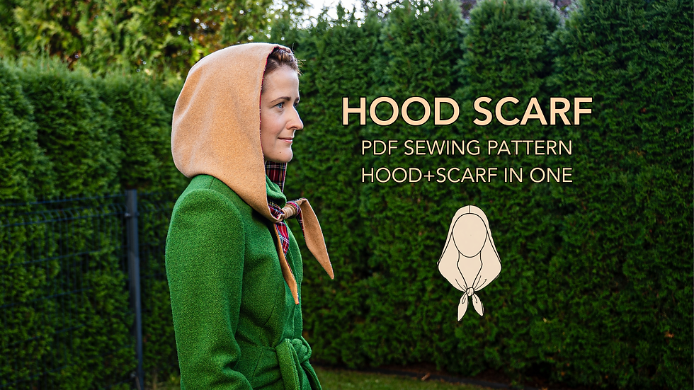DIY hooded scarf