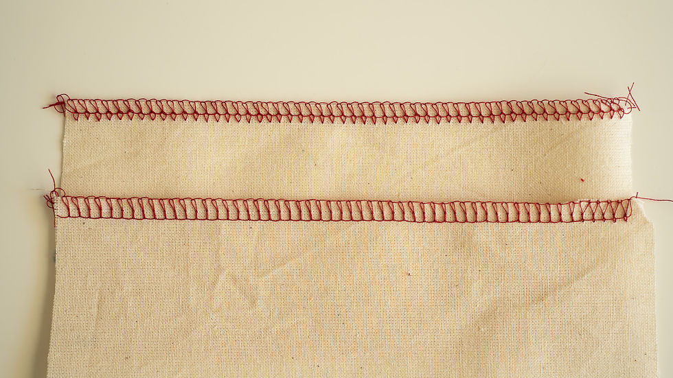 Fix loops (top seam) by increasing tension (bottom seam)