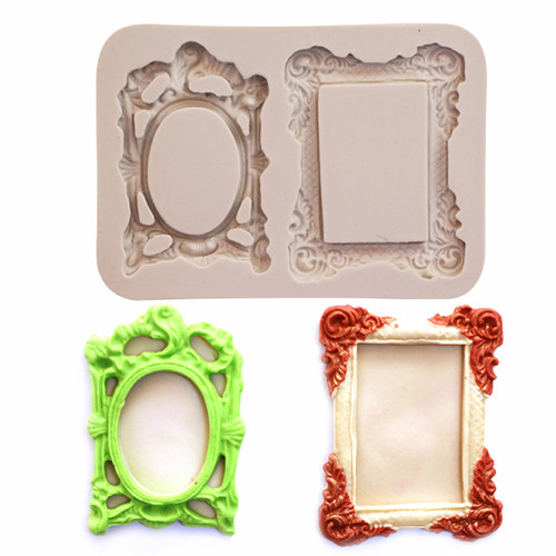 O'Creme Silicone Fondant Frame Mold, 2 cavities ocreme