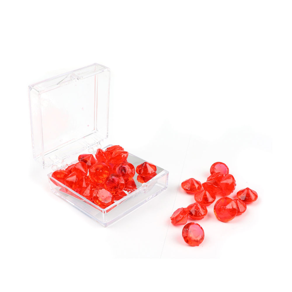 O'Crème Edible Red Diamond Jewels 8mm (28 Pieces)