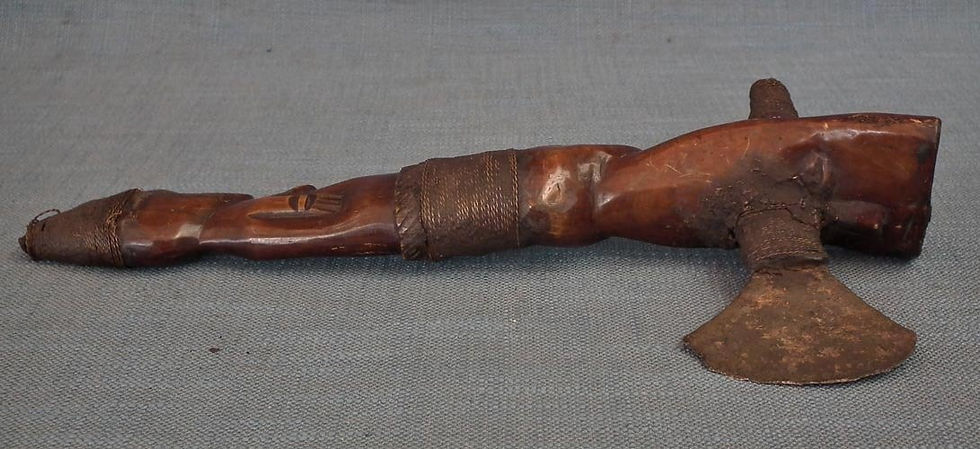 Thumbnail: Antique African Figural Ceremonial Shaman Axe