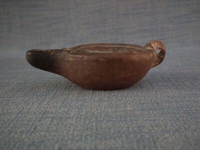 Thumbnail: Ancient Roman Terracotta Erotic Oil Lamp 1st century A.D.