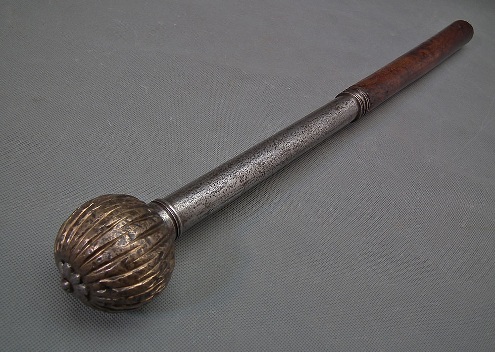 Thumbnail: Antique 17th century Ukrainian Zaporizhians Cossacks Hetman Mace Bulava