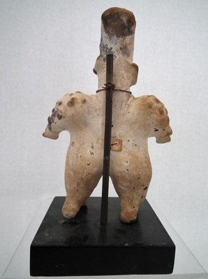 Thumbnail: Ancient Pre - Columbian Ameca-Ezatlán Jalisco Terracotta Sculpture of a Standing Woman 300 BC - 300 AD
