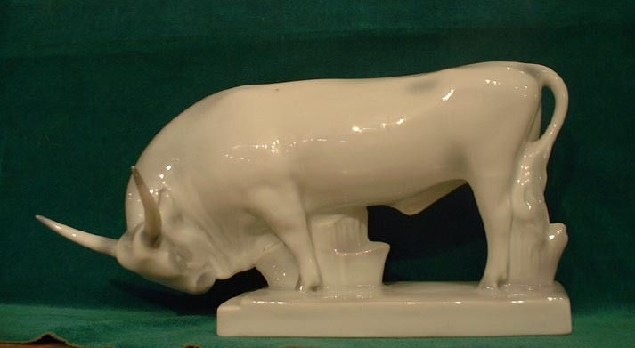 Art Deco Zsolnay Porcelain Hungarian Bull