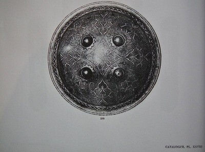 Antique Islamic Indo Persian Indian Mughal Silver Inlaid Steel Shield Dhal 18th Century India