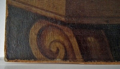 Thumbnail: Antique 18th Century European Oil Painting Still Life