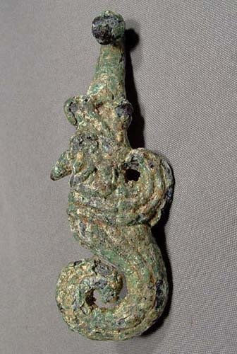 Thumbnail: Ancient Chinese Warring States 475-221 BC Bronze Belt Hook