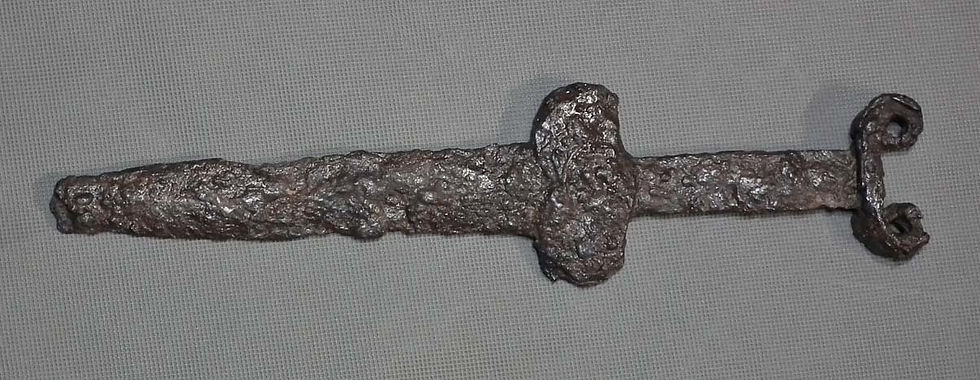 Thumbnail: Ancient 6th - 5th century B.C. Scythian Short Sword Dagger Akinakes Akinakk