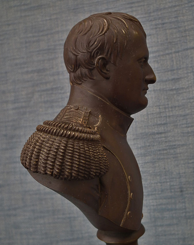 Thumbnail: Antique 19th Century Bronze Sculpture Busts Of Napoleon Bonaparte