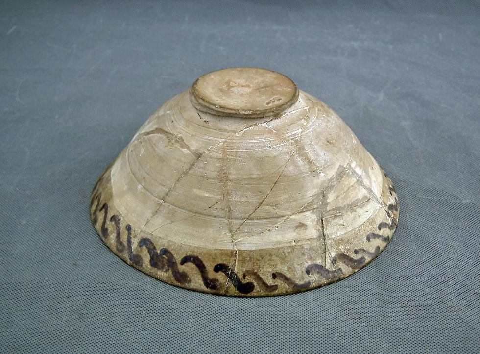 Thumbnail: Antique Medieval Islamic Abbasid Caliphate 9th century A.D Ceramic Bowl.