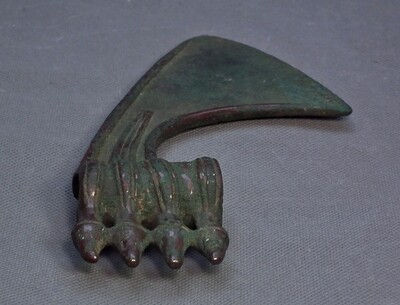 Thumbnail: Ancient Western Asiatic  Luristan Bronze Axe Head 1250 - 900 B.C.