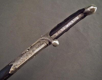 Thumbnail: Antique 17th century Turkish Ottoman Silver Mounted Islamic Sword Karabela Kili Sabre
