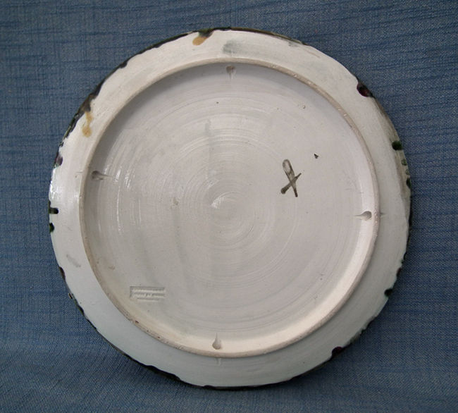 Thumbnail: Antique Majolica Palissy Style Lobster Plate Jose Cunha Caldas da Rainh