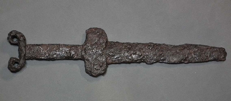 Thumbnail: Ancient 6th - 5th century B.C. Scythian Short Sword Dagger Akinakes Akinakk