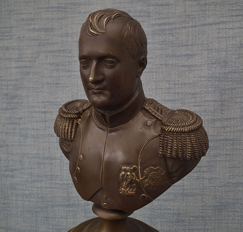 Thumbnail: Antique 19th Century Bronze Sculpture Busts Of Napoleon Bonaparte