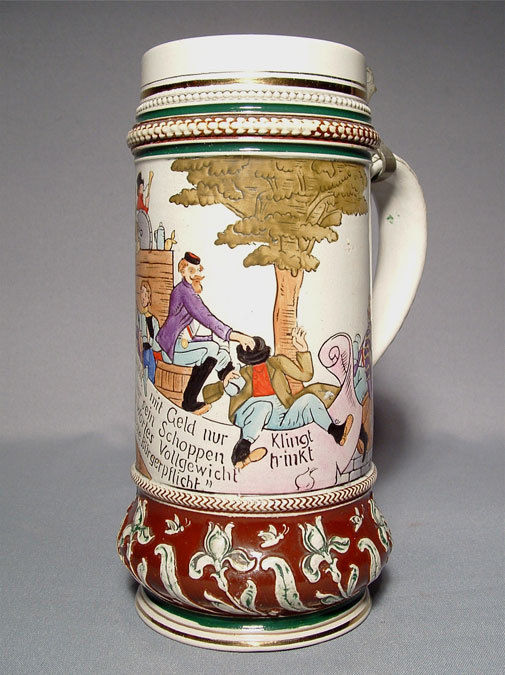 Thumbnail: Antique Beer Stein Matthias Girmscheid 19th century