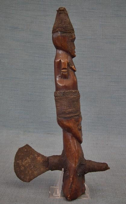 Thumbnail: Antique African Figural Ceremonial Shaman Axe
