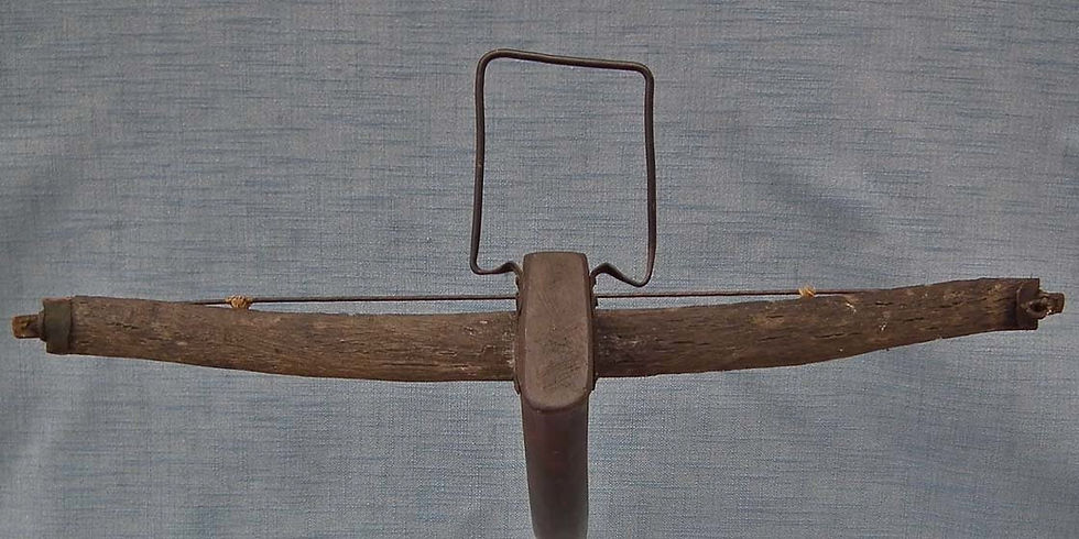 Thumbnail: Antique 19th Century Qing Dynasty Chinese Pellet Crossbow