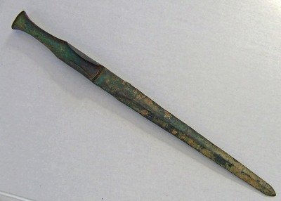 Thumbnail: Ancient Luristan Babylonian Type Bronze Sword Dagger 1150 -900 BC