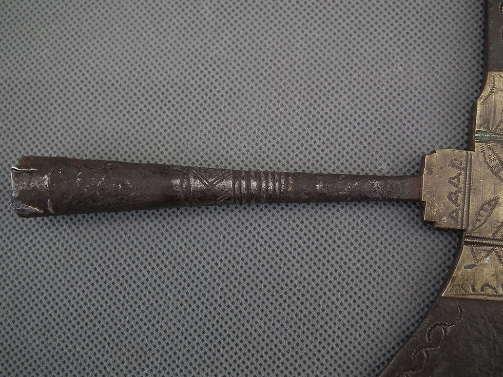 Thumbnail: Antique 18th Century Native American Indian Halberd or Halberd Tomahawk
