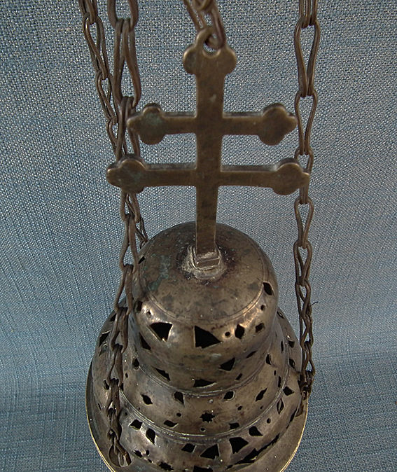 Thumbnail: Antique Polish Baroque Bronze Church Censer 17th-18th century Poland