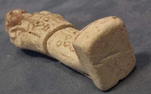 Thumbnail: Authentic Ancient Egyptian white faience Shabti Ushabti Hieroglyphs 1550-712 BC